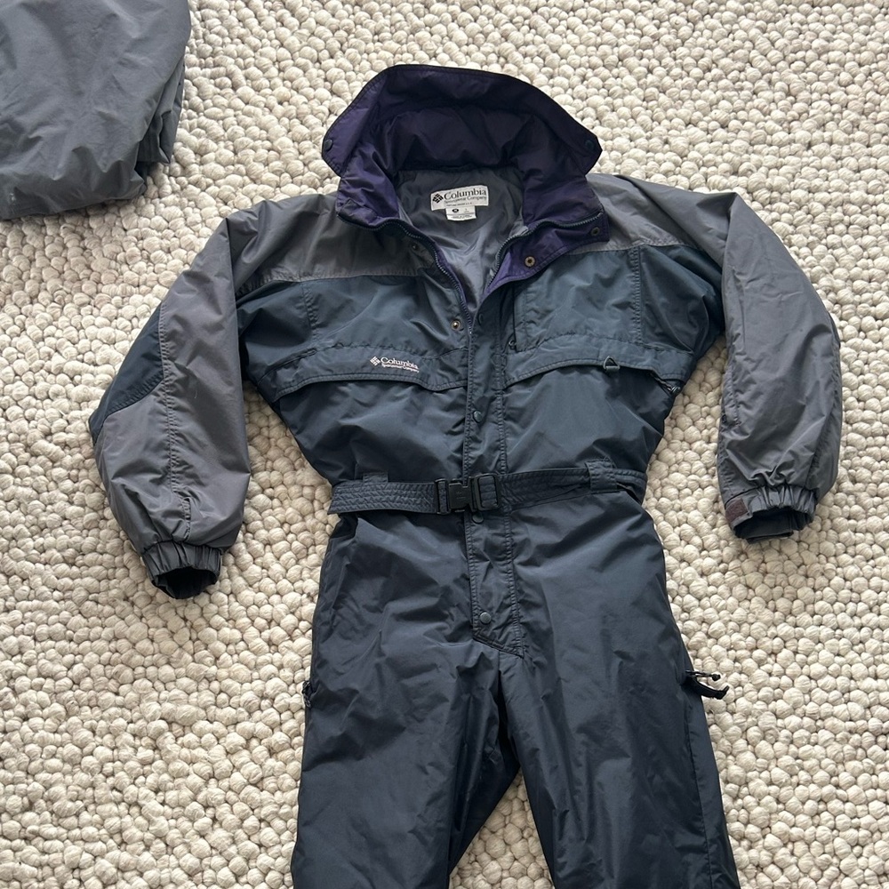 Retro vintage onepiece snowsuit